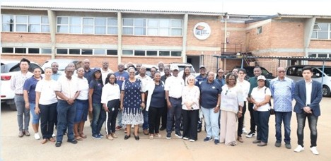 PSPF delegation and PaperTech members group photo